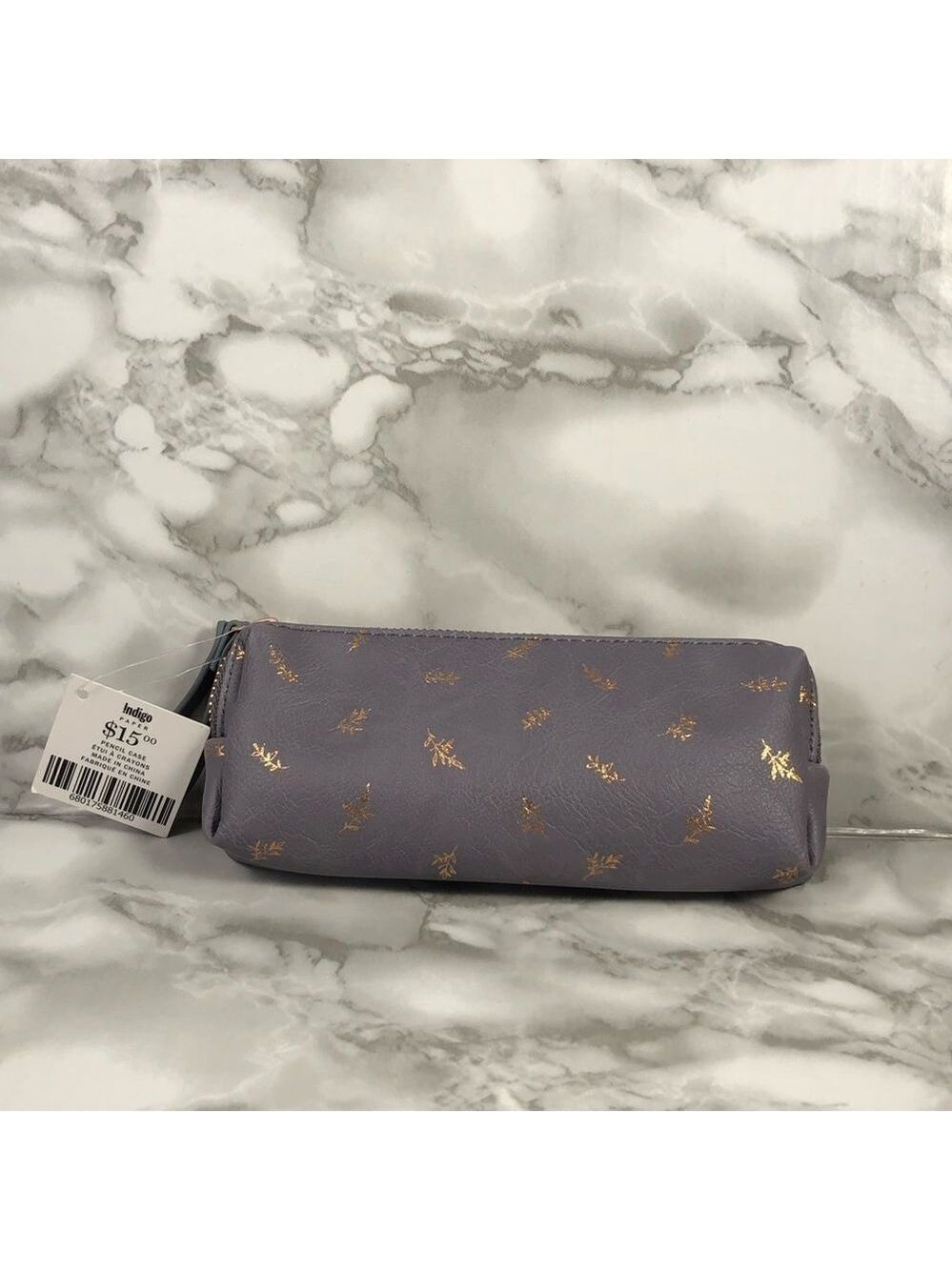 INDIGO small pencil/ makeup/ travel case NWT